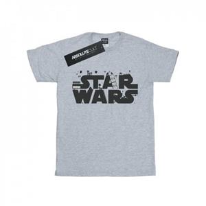 Star Wars jongens minimalistisch logo T-shirt 9-11 Years wit