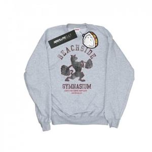 Scooby Doo Heren Gymnasium Sweatshirt aan het strand L grijs