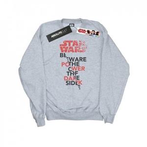 Star Wars Mens The Last Jedi Power Of The Dark Side Sweatshirt L grijs