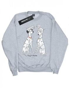 Disney Girls 101 Dalmatiërs klassiek Pongo en Perdita sweatshirt 12-13 zwart