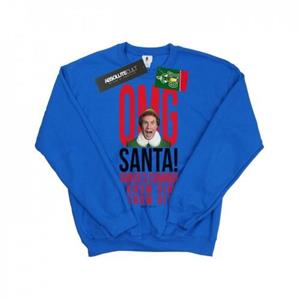 Elf Girls OMG Santa ik ken hem Sweatshirt 7-8 Years wit
