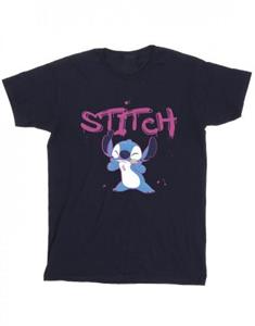 Disney meisjes Lilo en Stitch Graffiti katoenen T-shirt 5-6 Years wit