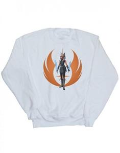 Star Wars jongens Clone Wars Ahsoka Rebel Pose Sweatshirt 7-8 Years wit