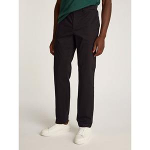 Tommy Hilfiger Chino DENTON CHINO SATIN met achterzakken met knoop, logo-borduursel