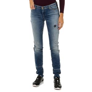 Armani Jeans Dames 6Y5J06-5D2ZZ distressed en gescheurde lange jeans 24-USA blauw