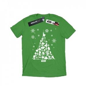 Star Wars jongens kerstboom T-shirt 9-11 Years bordeaux