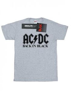 AC/DC Boys Back in zwart logo-T-shirt 12-13 wit