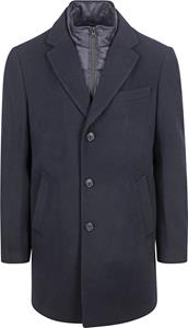 Suitable Coat Wol Twill Navy