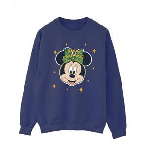 Disney Heren Minnie Mouse Happy Christmas Sweatshirt L wit