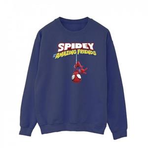 Marvel Spider-Man hangend ondersteboven sweatshirt voor heren L wit