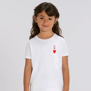 Le Roi du Tshirt KONINGIN Kinder T-shirt 2 ans wit