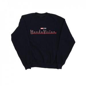Marvel Boys WandaVision-logo-sweatshirt 12-13 zwart