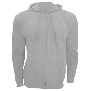 SOLS Heren zeven sweatshirt met capuchon en capuchon met volledige ritssluiting L zwart