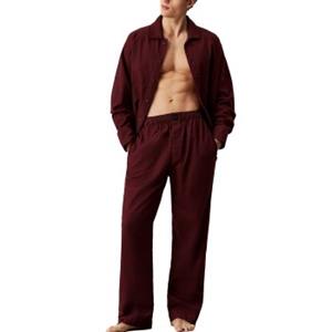 calvinklein Calvin Klein Flannel Sleep Button Pant Set Male