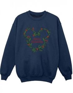 Disney jongens Mickey Mouse Merry Christmas Holly Sweatshirt 5-6 Years wit