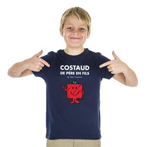 Monsieur Madame ZWARE KINDERT-SHIRT VAN VADER OP ZOON 2 ans marineblauwe kleur