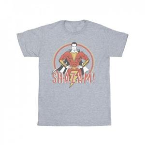 DC Comics Shazam Retro Circle Distressed T-shirt voor jongens 9-11 Years wit
