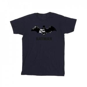 DC Comics Batman T-shirt met zwart Stare-logo voor jongens 7-8 Years wit