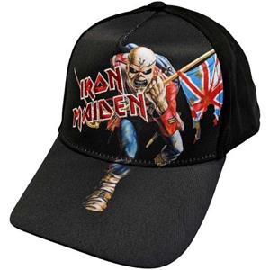 Iron Maiden Unisex volwassene The Trooper-baseballpet One Size zwart