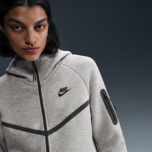 Nike Hoodie met rits voor dames Sportswear Tech Fleece Windrunner - Dark Grey Heather- Dames, Dark Grey Heather