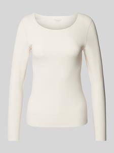 Schiesser Shirt met lange mouwen "Invisible Soft Warming" met open gesneden randen en platte naden