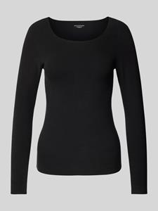 Schiesser Shirt met lange mouwen "Invisible Soft Warming" met open gesneden randen en platte naden