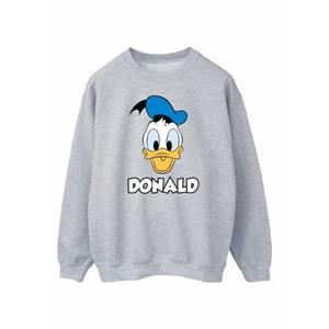 Disney Heren Donald Duck Face Sweatshirt L grijs
