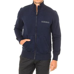 Napapijri Herensweater met lange mouwen en col NP0A4FES S blauw