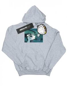 Looney Tunes Heren Bugs Bunny Sylvester Letter Hoodie L wit