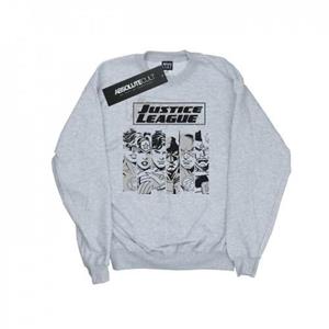 DC Comics Justice League strepen-sweatshirt voor heren L wit