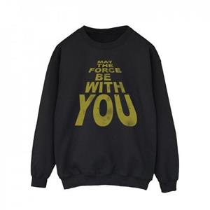 Star Wars Mens May The Force Be With You Sweatshirt M zwart