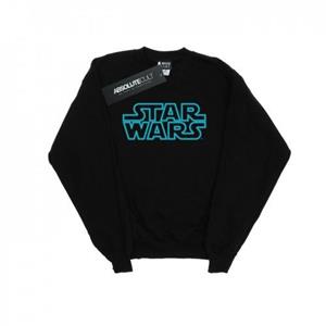 Star Wars heren sweatshirt met neonreclamelogo XL wit