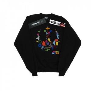 Star Wars heren silhouet collage sweatshirt M wit