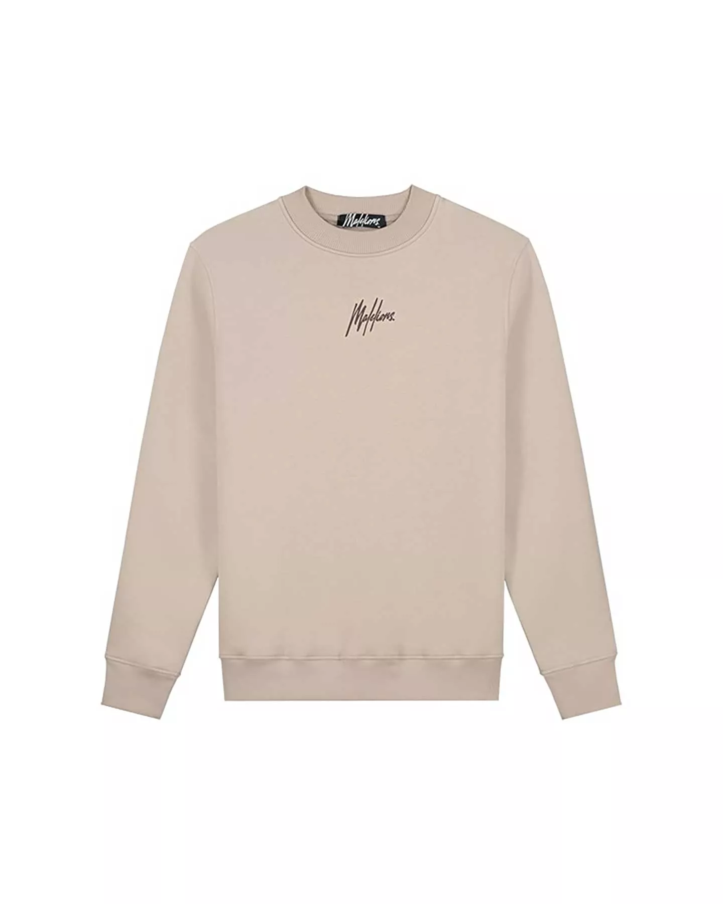 Malelions Men Striped Signature Sweater | Beige
