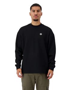 Black Bananas Monogram Waffle Sweater Heren Zwart - 