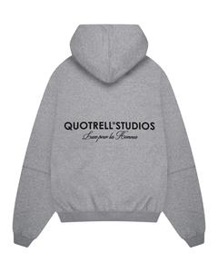 Quotrell Studios Hoodie Heren Grijs - 