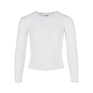 Urban Classics Meisjes t-shirt met korte geribde mouwen