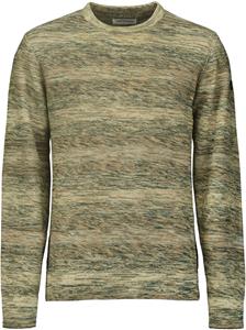 No Excess Pullover crewneck cable jacquard de smoke