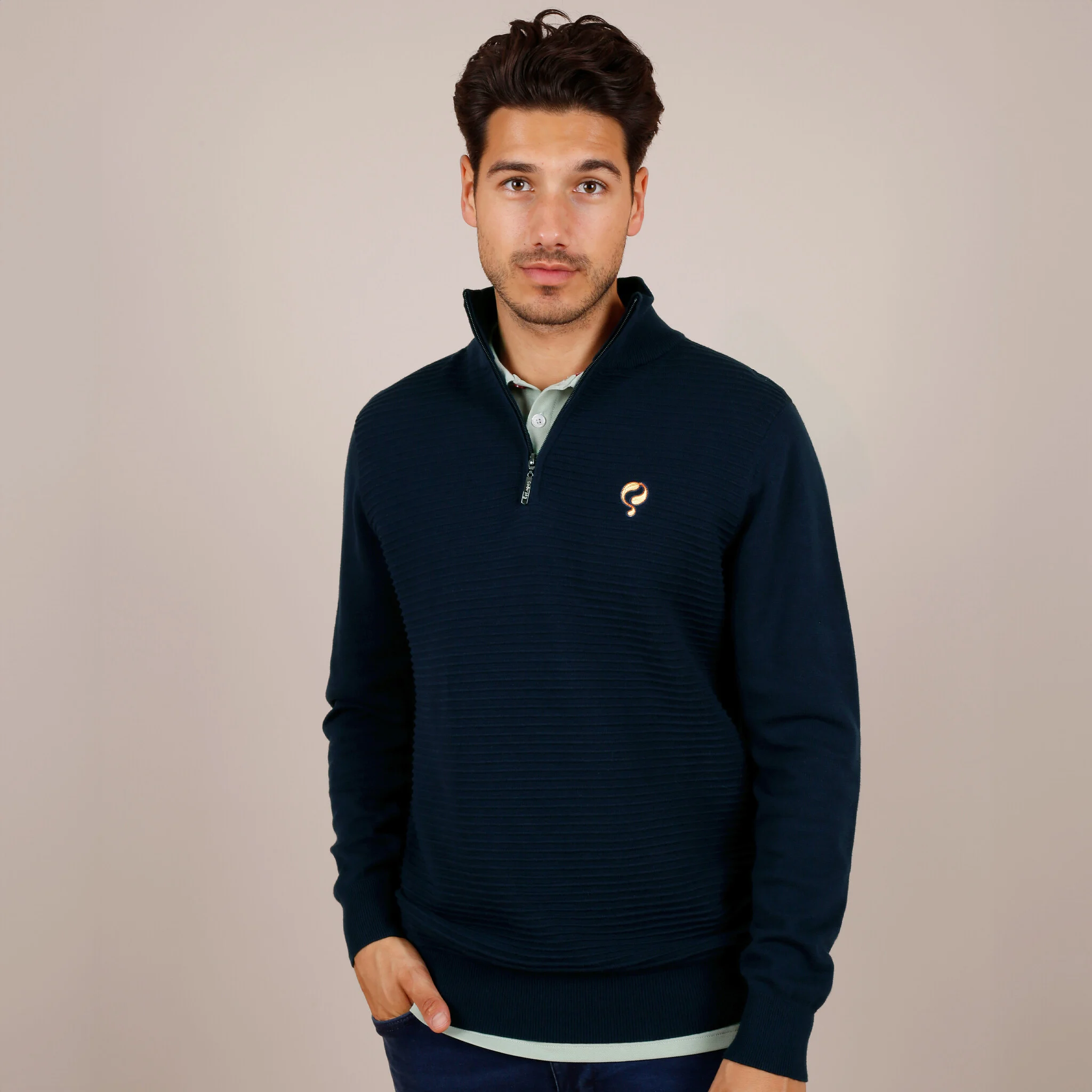Quick-Q1905 Heren Trui Woudrichem | Donkerblauw