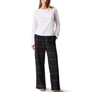 calvinklein Calvin Klein Flannel Sleep LS Tee And Pant Set