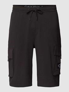 Calvin Klein Jeans Regular fit bermuda met structuurmotief, model 'TEXTURE'