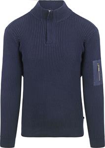 Sweater Suitable Mou Half Zip Trui Navy