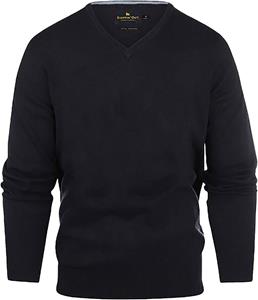 Steppin' Out Trui Cotton Cashmere V-hals Navy