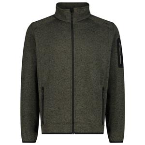 Man Knitted Fleece Jacket CMP 3H60747N grün 48 - Farbe olive nero