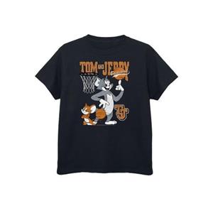 Tom And Jerry Tom en Jerry Boys Absolute Cult basketbal-T-shirt 12-13 zwart