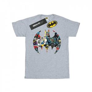 DC Comics jongens Batman stripboek logo T-shirt 9-11 Years wit