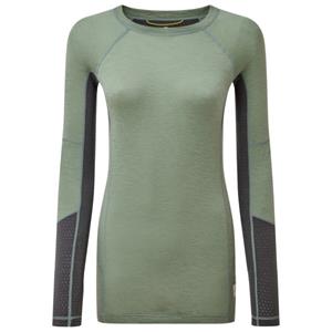 ARTILECT - Women's Goldhill 125 Zoned Crew - Merinoshirt, sea spray / ash