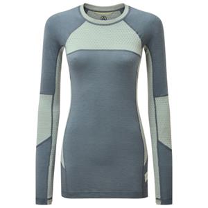 ARTILECT - Women's Darkhorse 185 Zoned Crew - Merinoshirt, blauw/ slate