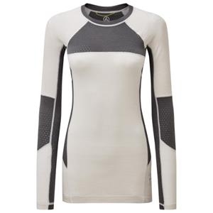 ARTILECT - Women's Darkhorse 185 Zoned Crew - Merinoshirt, moonbeam / ash