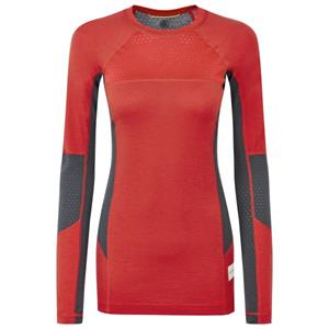 ARTILECT - Women's Darkhorse 185 Zoned Crew - Merinoshirt, rood/blauw